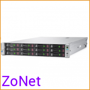 Сервер БУ HP ProLiant DL380 Gen9 12xLFF + 2xSFF / 2 x E5-2670 v3 / 4 x 16GB 2133P / P840 2GB / 800W