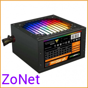 Блок питания ATX 450W GameMax VP-450-RGB 80+ Uq