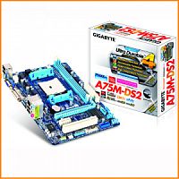 Материнская плата бу Gigabyte GA-A75M-DS2