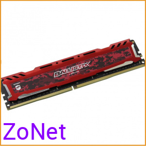 Оперативная память Crucial Ballistix Sport LT Red 16GB DDR4 PC4-21300 [BLS16G4D26BFSE]